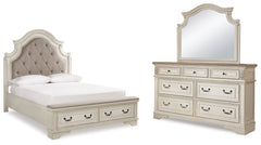 Homestyle Furniture - Ashley Furniture - Realyn Queen Storage Bed, Dresser and Mirror - Queen Storage Bed, Dresser and Mirror - B743B19
