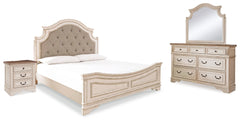 Homestyle Furniture - Ashley Furniture - Realyn California King Panel Bed, Dresser, Mirror and Nightstand - California King Panel Bed, Dresser, Mirror and Nightstand - B743B31