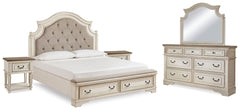 Homestyle Furniture - Ashley Furniture - Realyn King Panel Bed, Dresser, Mirror and 2 Nightstands - King Panel Bed, Dresser, Mirror and 2 Nightstands - B743B64