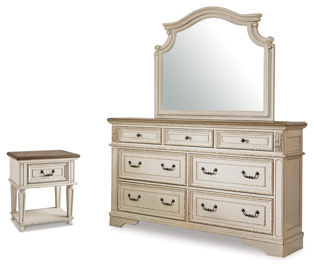 Homestyle Furniture - Ashley Furniture - Realyn Dresser, Mirror and Nightstand - Dresser, Mirror and Nightstand - B743B79