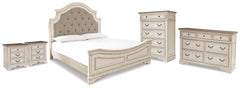 Homestyle Furniture - Ashley Furniture - Realyn King Panel Bed, Dresser, Chest and 2 Nightstands - King Panel Bed, Dresser, Chest and 2 Nightstands - B743B75