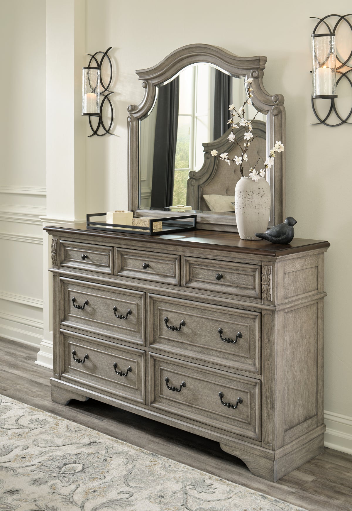Homestyle Furniture - Ashley Furniture - Lodenbay Dresser and Mirror - Dresser and Mirror - B751B1
