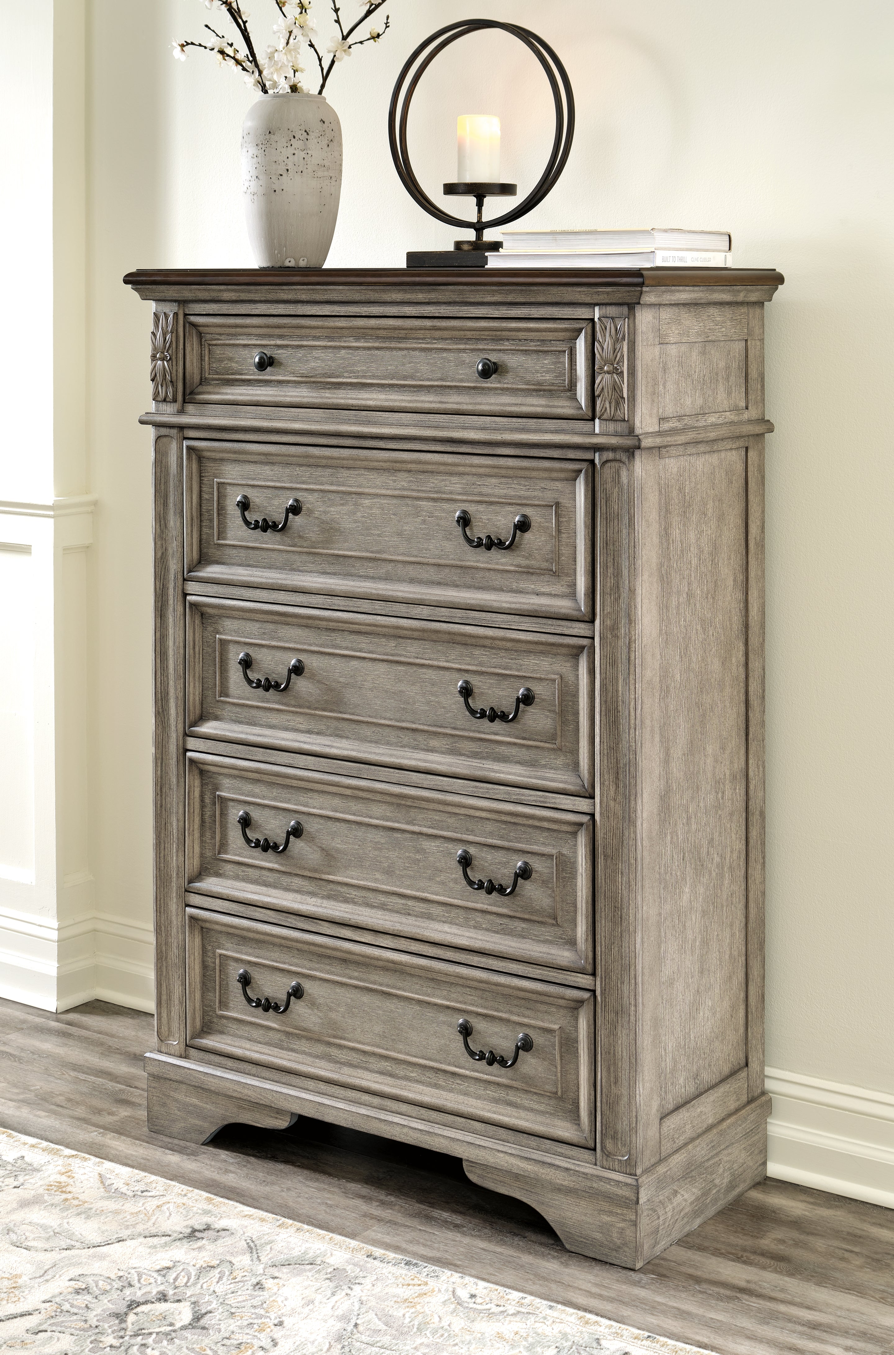 Homestyle Furniture - Ashley Furniture - Lodenbay Chest of Drawers - Five Drawer Chest - B751-46