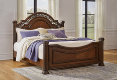 Homestyle Furniture - Ashley Furniture - Lavinton California King Poster Bed - California King Poster Bed - B764B10