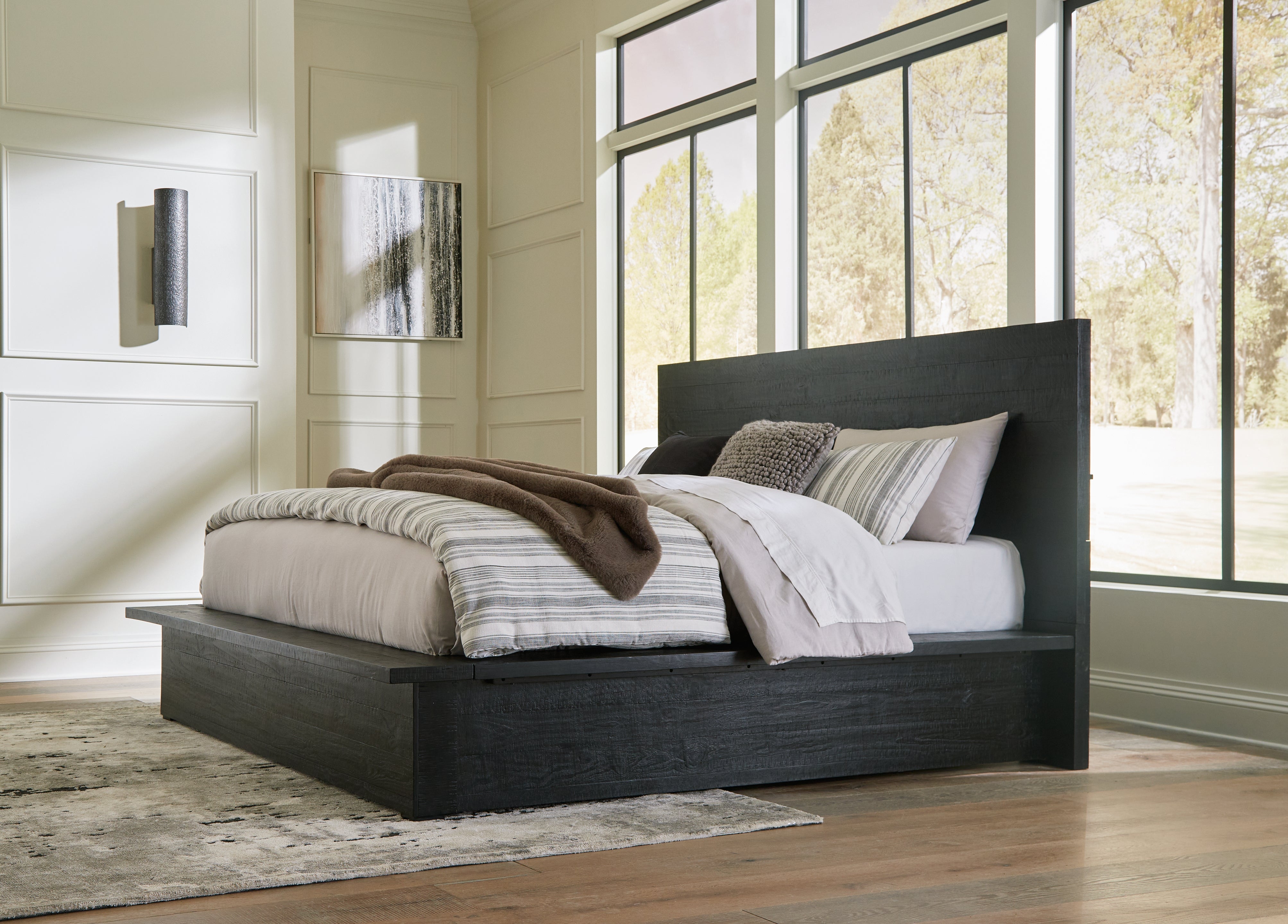 Homestyle Furniture - Ashley Furniture - Londer King Panel Bed - King Panel Bed - B768B4