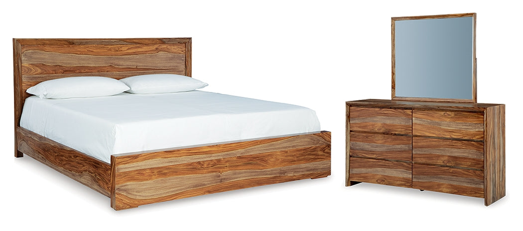 Homestyle Furniture - Ashley Furniture - Dressonni Queen Panel Bed, Dresser and Mirror - Queen Panel Bed, Dresser and Mirror - B790B3