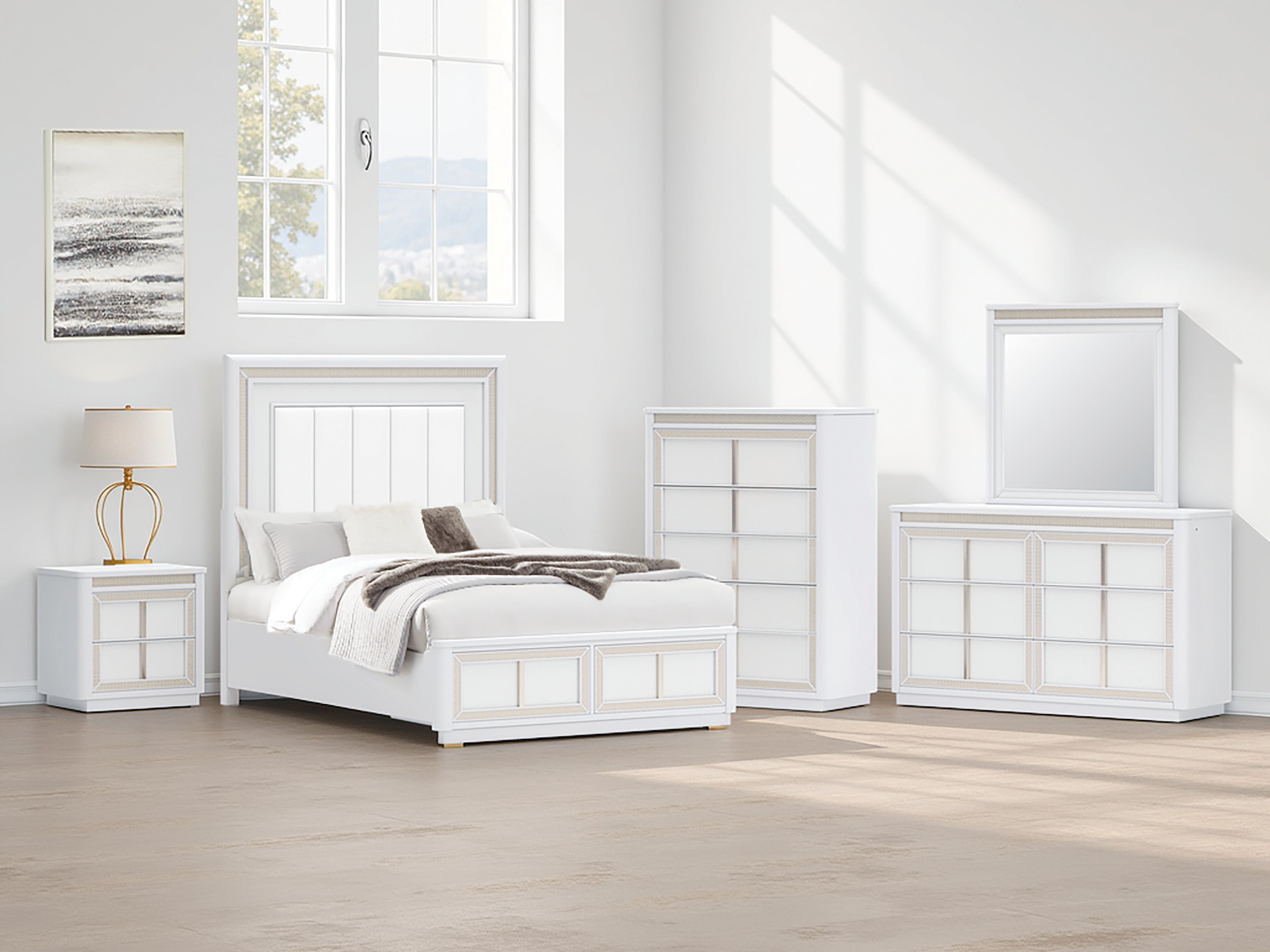 Homestyle Furniture - Ashley Furniture - Chalanna Queen Upholstered Storage Bed - Queen Upholstered Storage Bed - B822B2