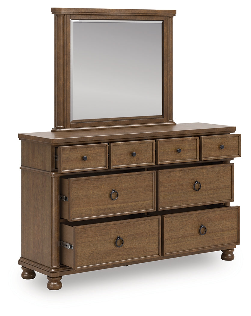 Homestyle Furniture - Ashley Furniture - Rowlenstown Dresser and Mirror - Dresser and Mirror - PCB824B1