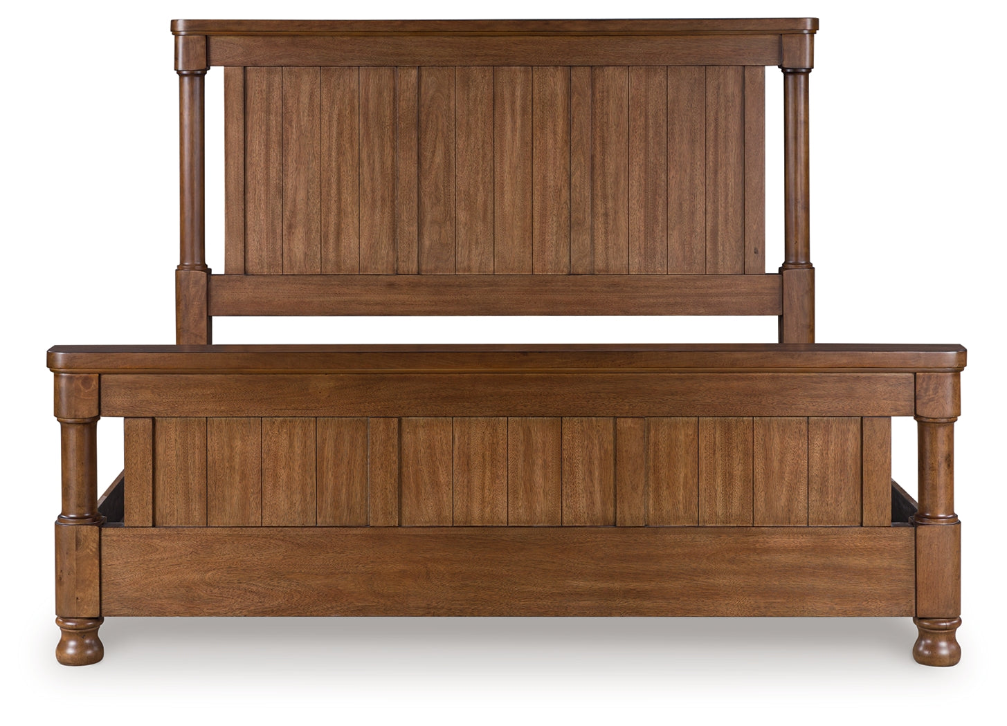 Homestyle Furniture - Ashley Furniture - Rowlenstown King Poster Bed - King Poster Bed / Brown - PCB824B4