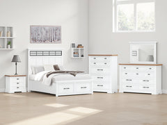 Homestyle Furniture - Ashley Furniture - Ashbryn Queen Panel Storage Bed - Queen Panel Storage Bed - B844B2