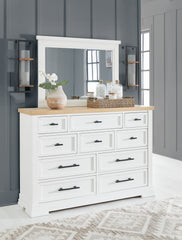 Homestyle Furniture - Ashley Furniture - Ashbryn Dresser and Mirror - Dresser and Mirror - B844B1