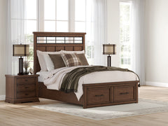 Homestyle Furniture - Ashley Furniture - Taffenbrook Queen Panel Storage Bed - Queen Panel Storage Bed - B849B2