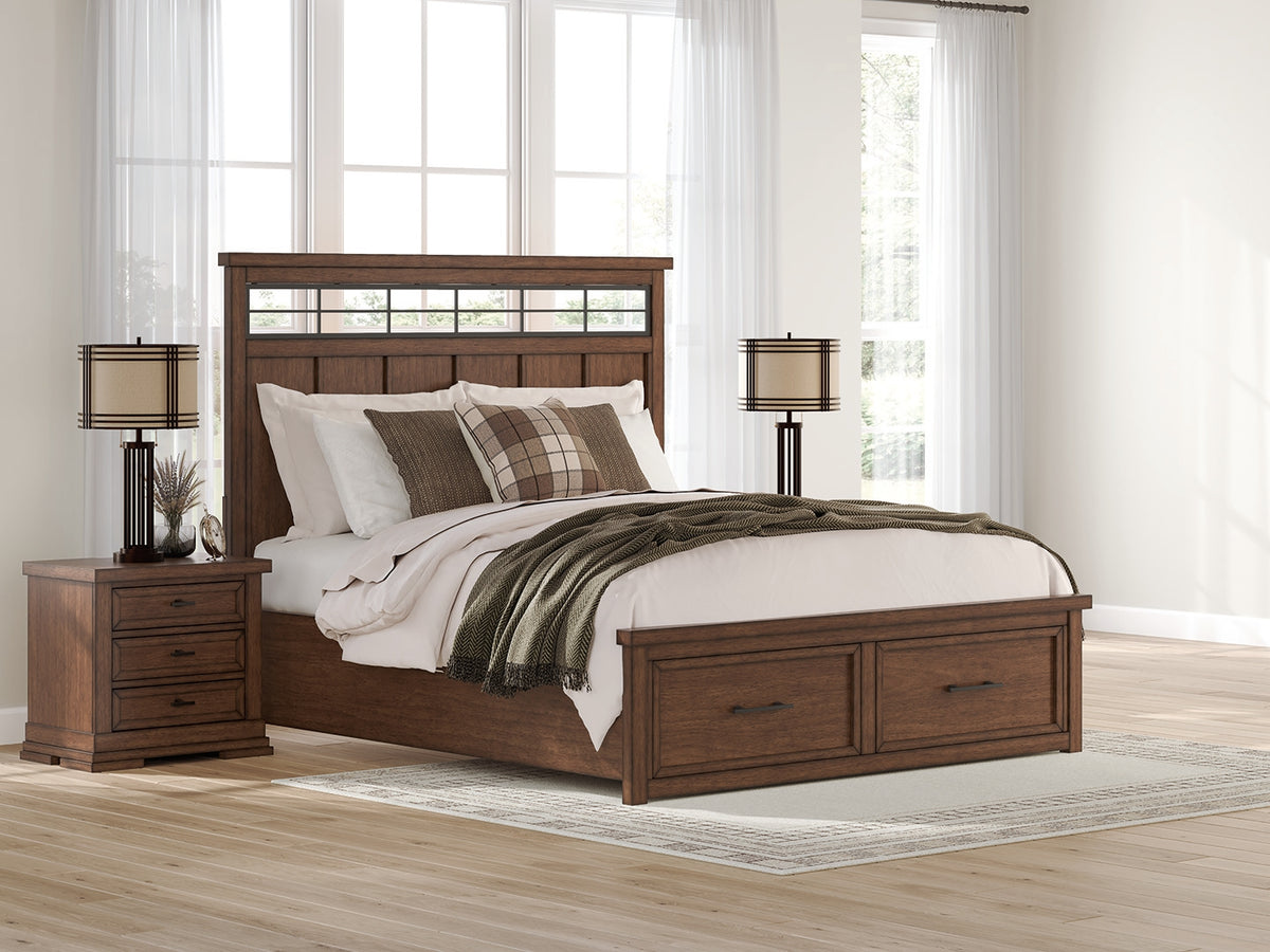 Homestyle Furniture - Ashley Furniture - Taffenbrook California King Panel Storage Bed - California King Panel Storage Bed - B849B5