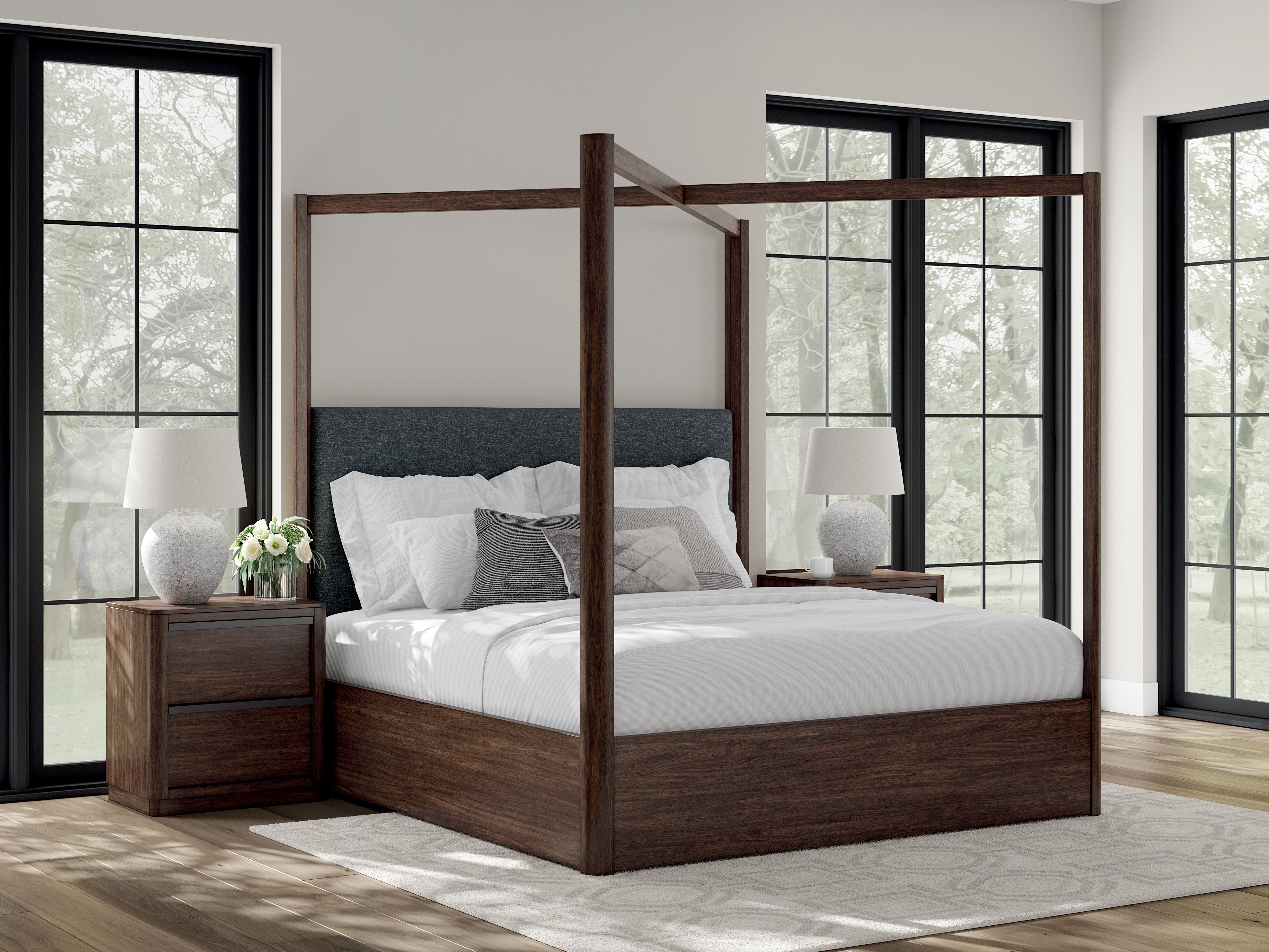 Homestyle Furniture - Ashley Furniture - Dilenno King Canopy Bed - King Canopy Bed - PCB857B6