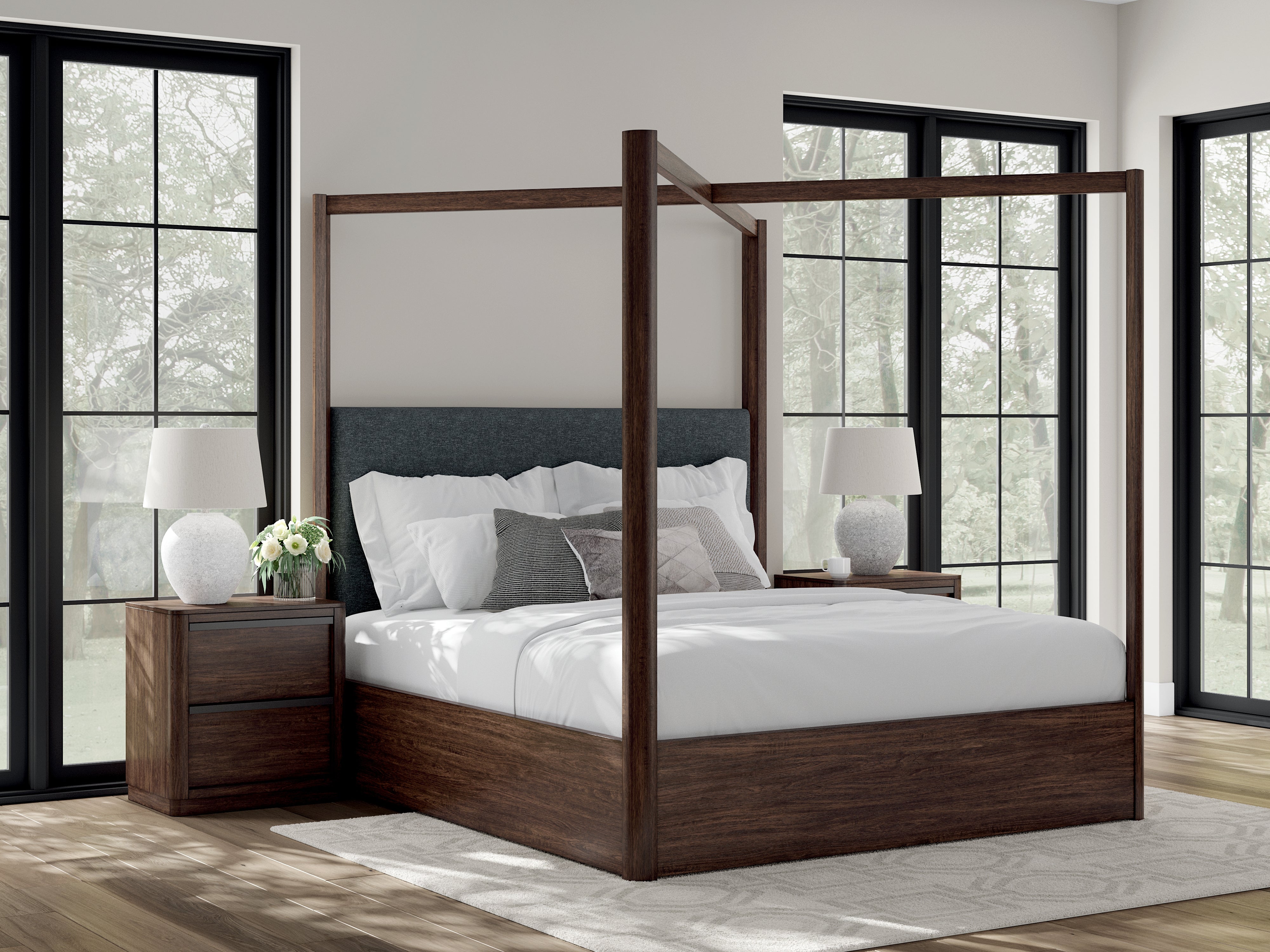 Homestyle Furniture - Ashley Furniture - Dilenno California King Canopy Bed - California King Canopy Bed - PCB857B7