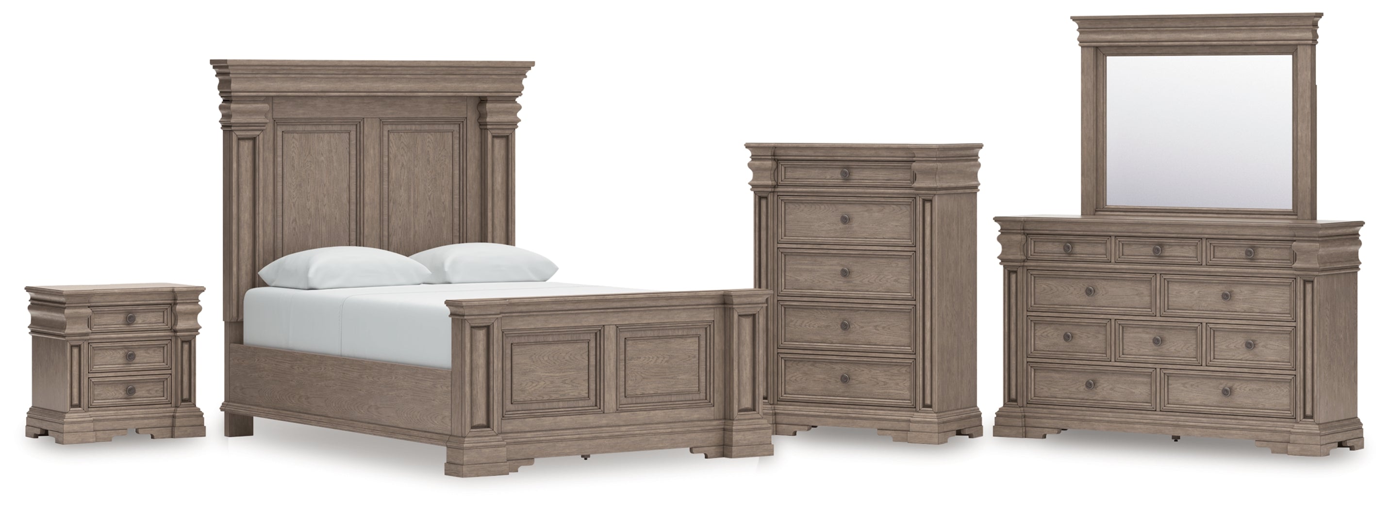 Homestyle Furniture - Ashley Furniture - Blairhurst Queen Panel Bed, Dresser, Mirror, Chest and Nightstand - Queen Panel Bed, Dresser, Mirror, Chest and Nightstand - B916B8