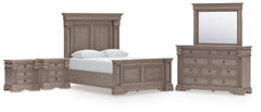 Blairhurst Queen Panel Bed, Dresser, Mirror and 2 Nightstands