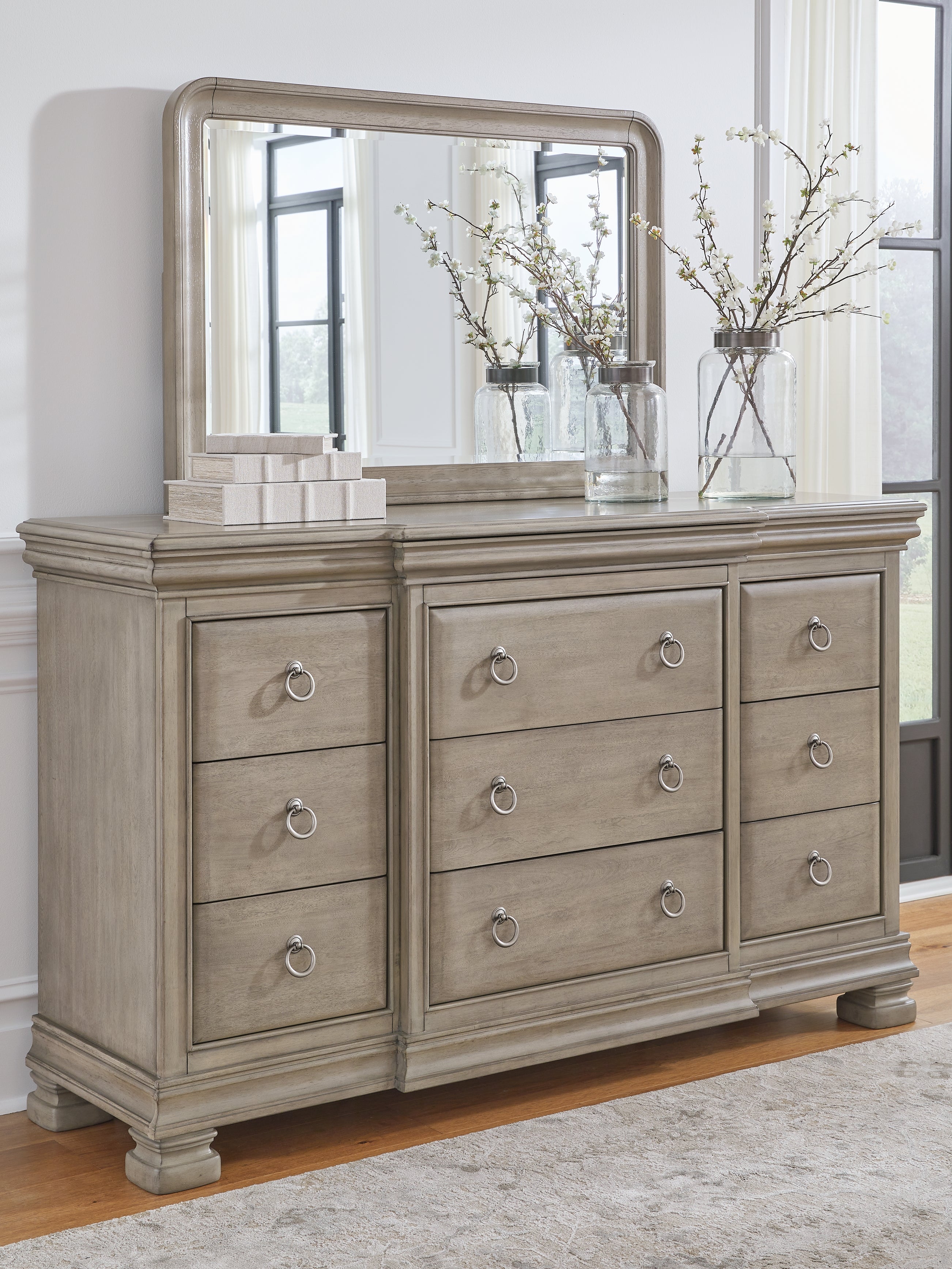 Homestyle Furniture - Ashley Furniture - Lexorne Dresser and Mirror - Dresser and Mirror - B924B1