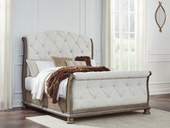Homestyle Furniture - Ashley Furniture - Ardenfield Queen Upholstered Sleigh Bed - Queen Upholstered Sleigh Bed - B944B2