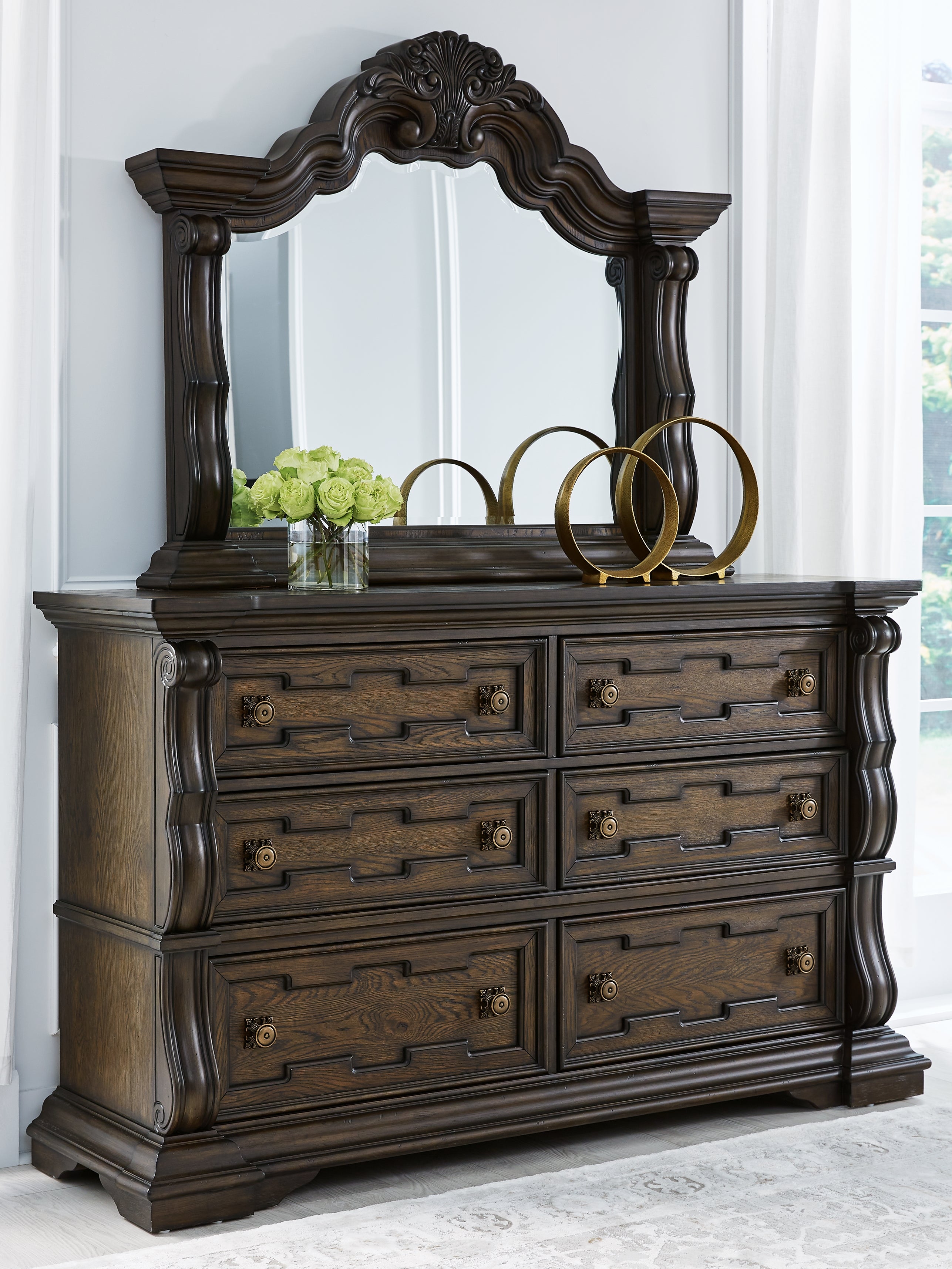 Homestyle Furniture - Ashley Furniture - Maylee Dresser and Mirror - Dresser and Mirror - B947B1