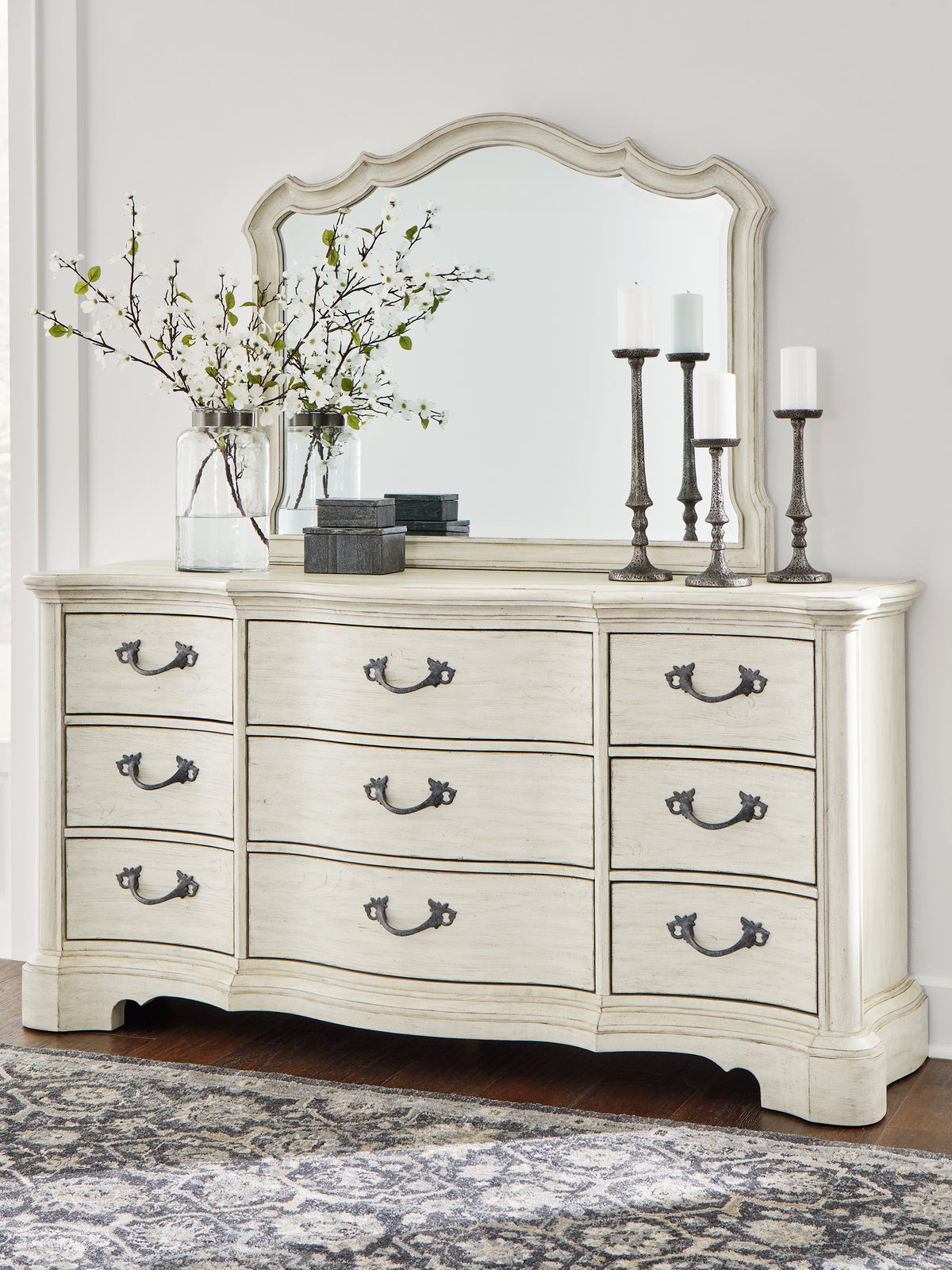 Homestyle Furniture - Ashley Furniture - Arlendyne Dresser and Mirror - Dresser and Mirror - B980B1