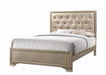 Beaumont Upholstered Eastern King Bed Champagne  Homestyle Furniture (ARk)