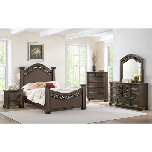 Brunswick 5-Drawer Chest in Mahogany – SKU B-13070-5-CH | HomeStyle Furniture