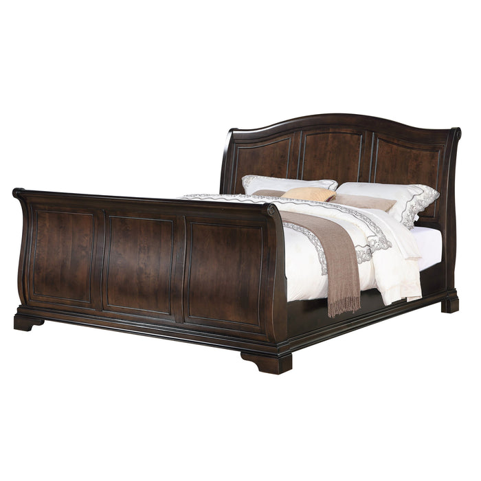Cameron Cherry Queen Sleigh Bed