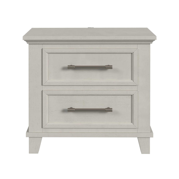 Canterbury 2-Drawer Nightstand with USB in Ivory