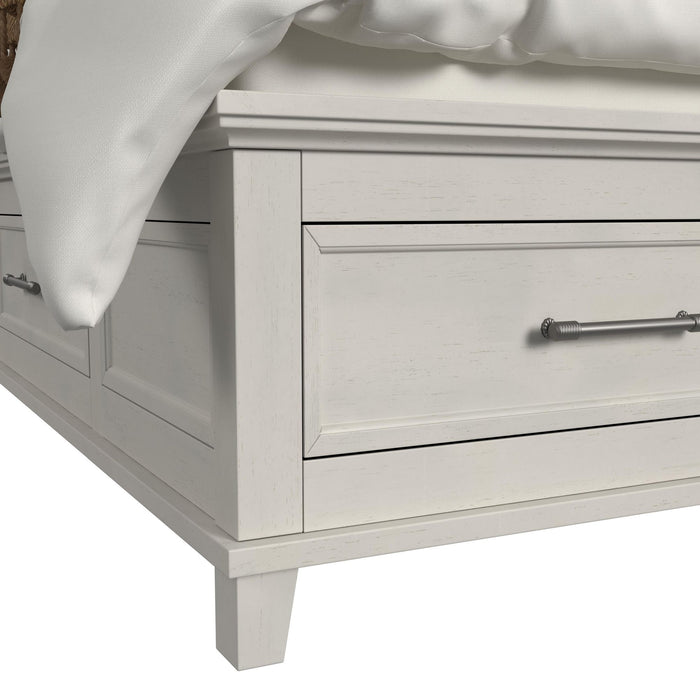 Canterbury King Storage Bed in Ivory