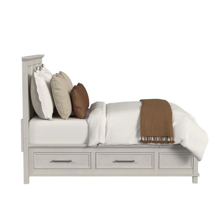 Canterbury King Storage Bed in Ivory