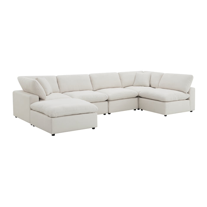 Cloud 9 Sectional Armless Chair Garrison Cotton