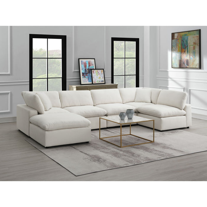 Cloud 9 Sectional Armless Chair Garrison Cotton