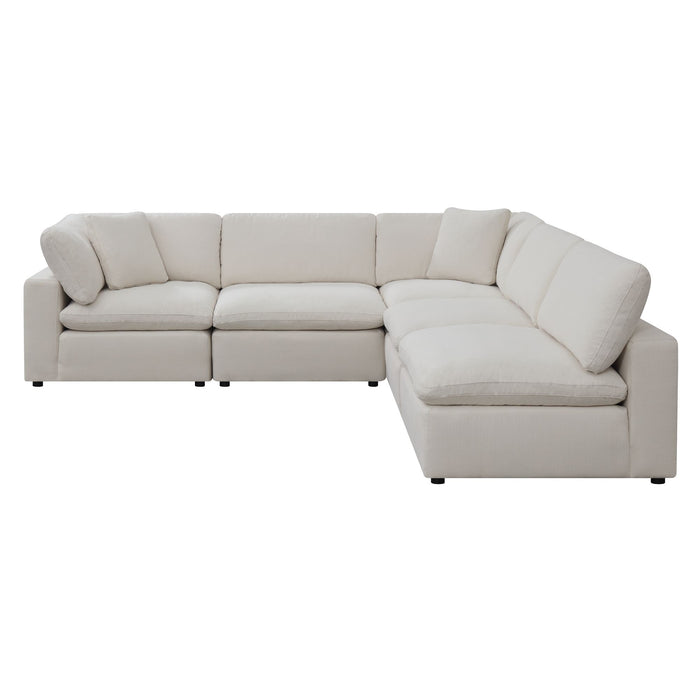 Cloud 9 Sectional 6 PC Garrison Cotton