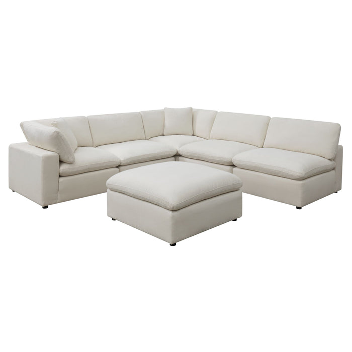 Cloud 9 Sectional 6 PC Garrison Cotton