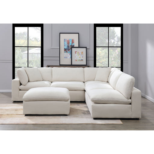 Cloud 9 Sectional 6 PC Garrison Cotton – SKU UCL30556PC | HomeStyle Furniture