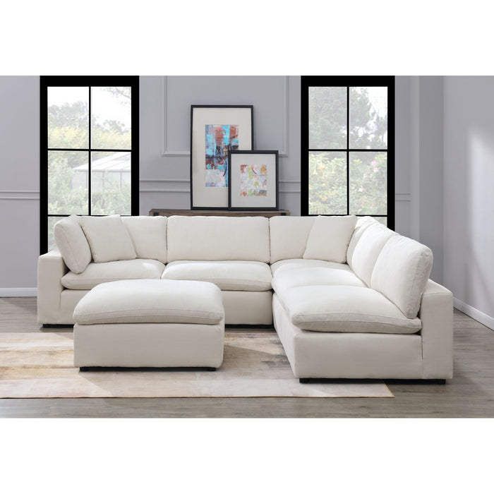 Cloud 9 Sectional 6 PC Garrison Cotton – SKU UCL30556PC | HomeStyle Furniture