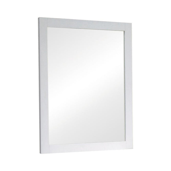 Selena Contemporary White Mirror