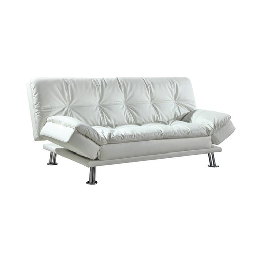 Dilleston Tufted Back Upholstered Sofa Bed White  Homestyle Furniture (ARk)