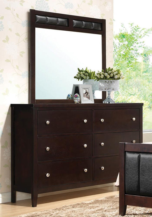 Carlton 6-drawer Rectangular Dresser Cappuccino  Homestyle Furniture (ARk)