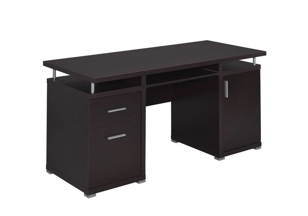 Tracy 2-drawer Computer Desk Cappuccino  Homestyle Furniture (ARk)