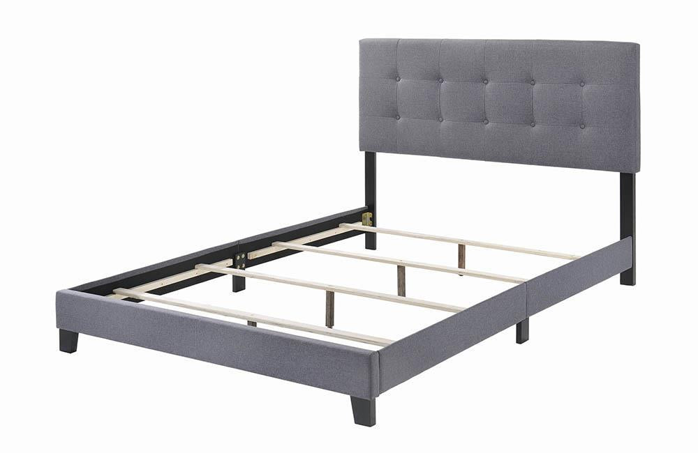 Mapes Tufted Upholstered Queen Bed Grey  Homestyle Furniture (ARk)