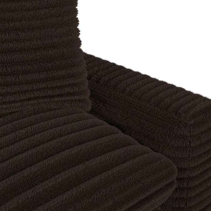 Corsicana Sectional LHF Power motion Recliner with 1 Pillow 22"" in Masis Espresso