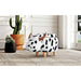 Cow Storage Stool in White and Black – SKU Y-13860-7-ST | HomeStyle Furniture