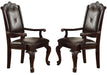 Crown Mark Kiera Dining Arm Chair in Warm Brown (Set of 2) 2150A image