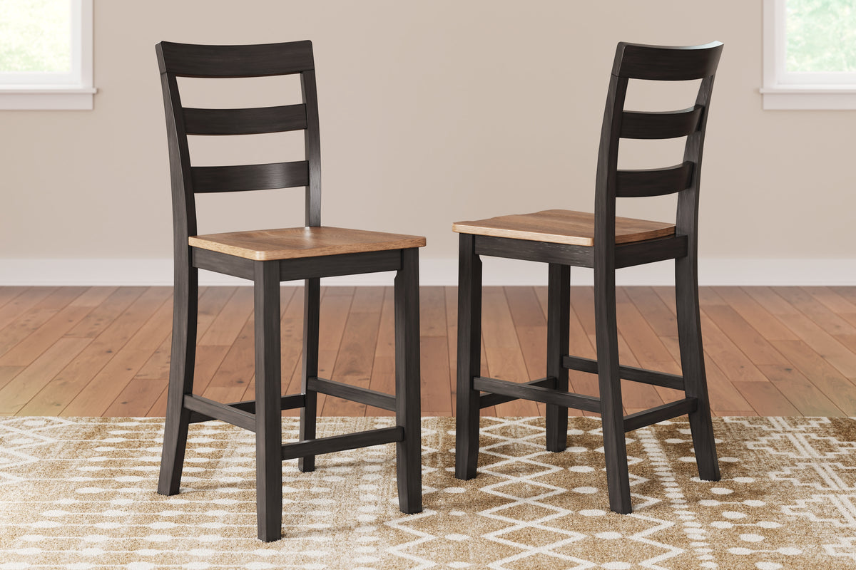 Homestyle Furniture - Ashley Furniture - Gesthaven Counter Height Barstool (Set of 2) - Counter Height Barstool (Set of 2) - D396-124X2