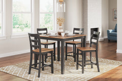 Homestyle Furniture - Ashley Furniture - Gesthaven Counter Height Dining Table and 4 Barstools (Set of 5) - DRM Counter Table Set (5/CN) - D396-223