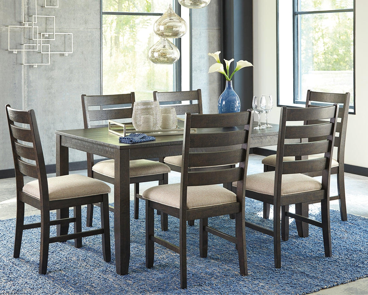 Homestyle Furniture - Ashley Furniture - Rokane Dining Table and Chairs (Set of 7) - Dining Room Table Set (7/CN) - D397-425