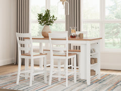 Homestyle Furniture - Ashley Furniture - Gesthaven Counter Height Dining Table and 4 Barstools - Counter Height Dining Table and 4 Barstools - D398D2