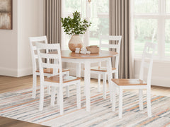 Homestyle Furniture - Ashley Furniture - Gesthaven Dining Table and 4 Chairs - Dining Table and 4 Chairs - D398D1